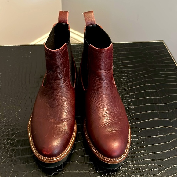 Nordstrom Carlson Miller Burgundy Miller Water Resistant boot Sz 6 - Picture 4 of 5